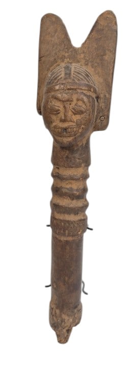 Janus Shango Dance Wand, Yoruba People, Nigeria: IMPORTANT NOTE: Legacy Auctions offers reasonably priced in-house and 3rd Party shipping options, but you must select Arrange My Own Shipping as part of your post-auction purchase options. Janus Shang