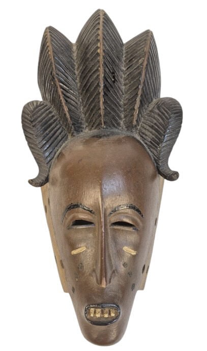 Guro Mask Hand Carved Ivory Coast (1 of 11)