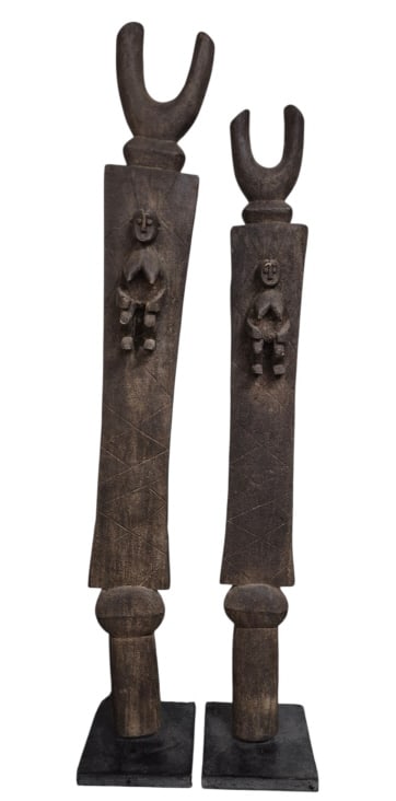 Dogon Tribe Judgement House Posts, Mali: IMPORTANT NOTE: Legacy Auctions offers reasonably priced in-house and 3rd Party shipping options, but you must select Arrange My Own Shipping as part of your post-auction purchase options. Dogon tribe