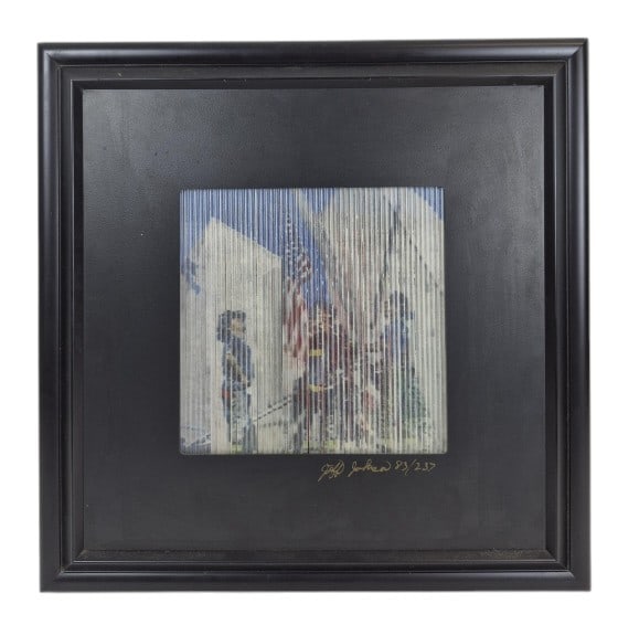 Jeff Johnson "Tears" Kinetic Op Art 9/11 Tribute: IMPORTANT NOTE: Legacy Auctions offers reasonably priced in-house and 3rd Party shipping options, but you must select Arrange My Own Shipping as part of your post-auction purchase options. Jeff Johnso