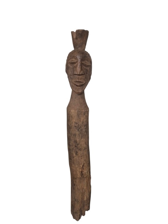 Vintage African Hand-carved Wood Figure: IMPORTANT NOTE: Legacy Auctions offers reasonably priced in-house and 3rd Party shipping options, but you must select Arrange My Own Shipping as part of your post-auction purchase options. Vintage Afr