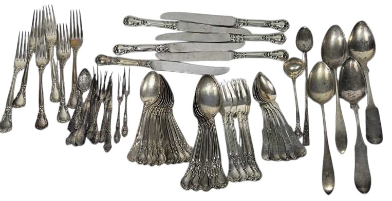 1404 Grams Sterling & Sterling Handled Knives (1 of 6)