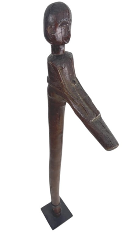 African Lobi, Hand Crafted, Wooden Diviners Staff: IMPORTANT NOTE: Legacy Auctions offers reasonably priced in-house and 3rd Party shipping options, but you must select Arrange My Own Shipping as part of your post-auction purchase options. From Burkin