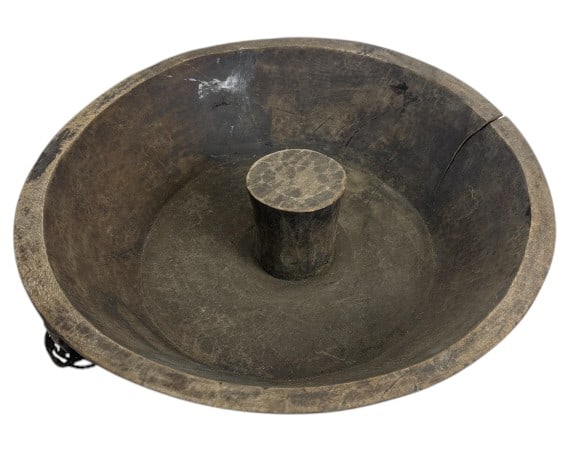 African Hand Carved, Wooden Nut Bowl: IMPORTANT NOTE: Legacy Auctions offers reasonably priced in-house and 3rd Party shipping options, but you must select Arrange My Own Shipping as part of your post-auction purchase options. 20th Centur