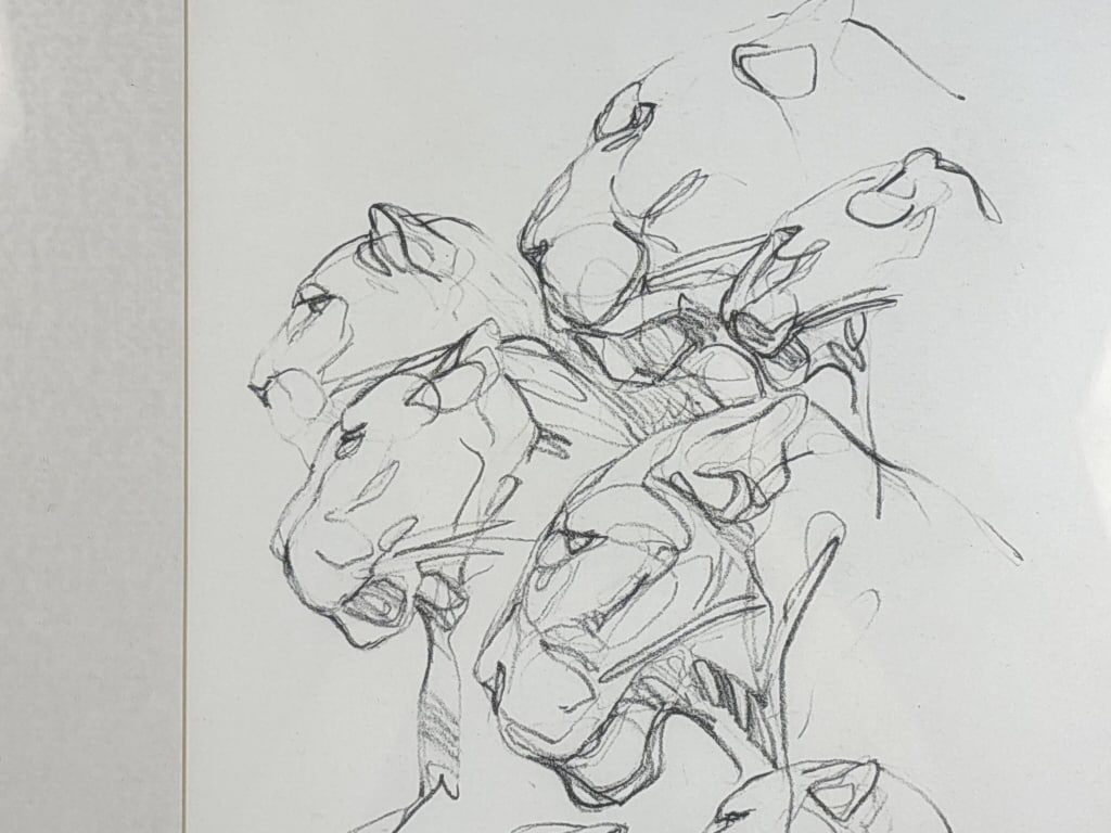 Dylan Lewis "Leopard Heads Study" Signed LE Print - 5