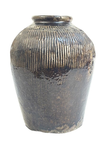 Chinese Miju, Terracotta Rice Wine Jar: IMPORTANT NOTE: Legacy Auctions offers reasonably priced in-house and 3rd Party shipping options, but you must select Arrange My Own Shipping as part of your post-auction purchase options. 19th centur