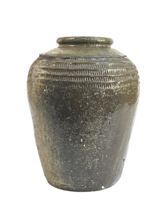 Chinese Miju, Terracotta Rice Wine Jar: IMPORTANT NOTE: Legacy Auctions offers reasonably priced in-house and 3rd Party shipping options, but you must select Arrange My Own Shipping as part of your post-auction purchase options. 19th centur