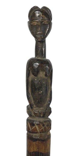 African Blackwood, Hand-Carved Tribal Staff (1 of 7)