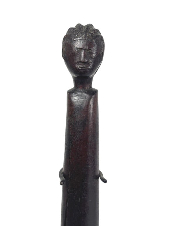 African Blackwood, Hand-Carved Tribal Staff: IMPORTANT NOTE: Legacy Auctions offers reasonably priced in-house and 3rd Party shipping options, but you must select Arrange My Own Shipping as part of your post-auction purchase options. East Africa