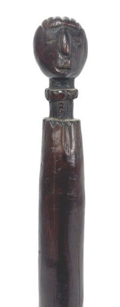 African Blackwood, Hand-Carved Tribal Staff: IMPORTANT NOTE: Legacy Auctions offers reasonably priced in-house and 3rd Party shipping options, but you must select Arrange My Own Shipping as part of your post-auction purchase options. East Africa