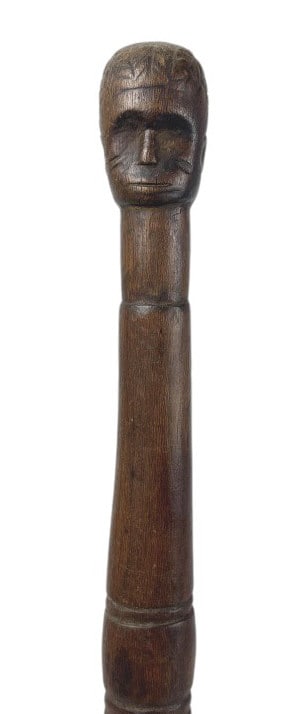 African Blackwood, Hand-Carved Tribal Staff (1 of 9)