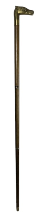 Vintage Brass Horse Head 36" Walking Stick or Cane (1 of 6)