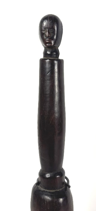 African Blackwood, Hand-Carved Tribal Staff (1 of 5)