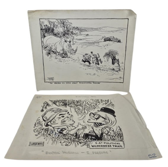 Jock Leyden Political Cartoon Original Ink Drawing (1 of 11)
