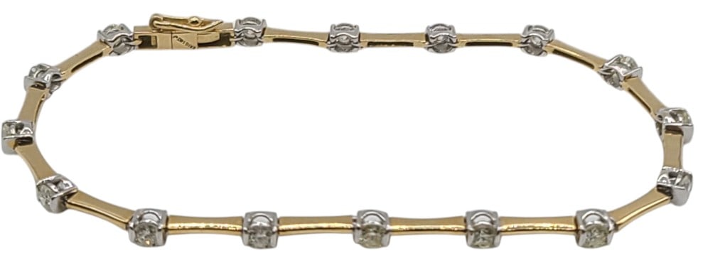 14k Yellow Gold Diamond Bracelet (1 of 5)
