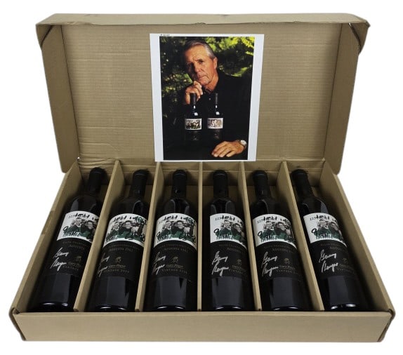 6 Gary Player Vintage 2004 Signed Wine Bottles: IMPORTANT NOTE: Legacy Auctions offers reasonably priced in-house and 3rd Party shipping options, but you must select Arrange My Own Shipping as part of your post-auction purchase options. Sealed