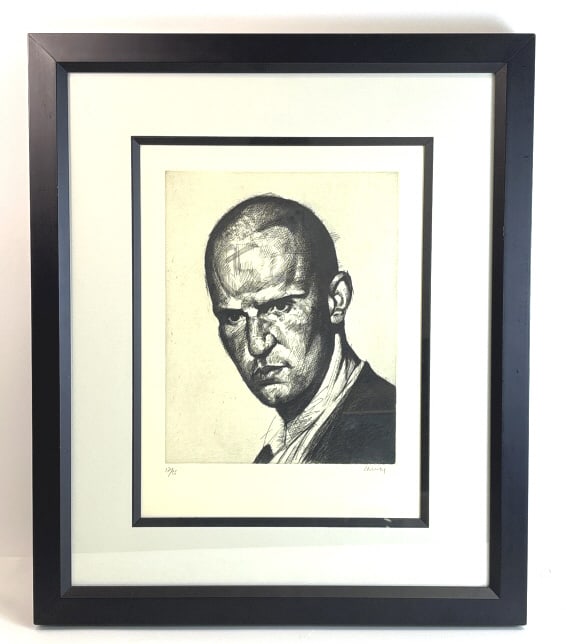 Stephen Conroy "Head Study 1" Signed Etching - 2