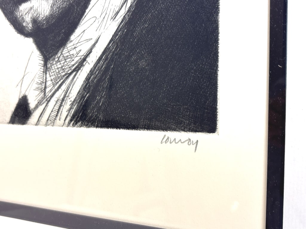 Stephen Conroy "Head Study 1" Signed Etching - 4
