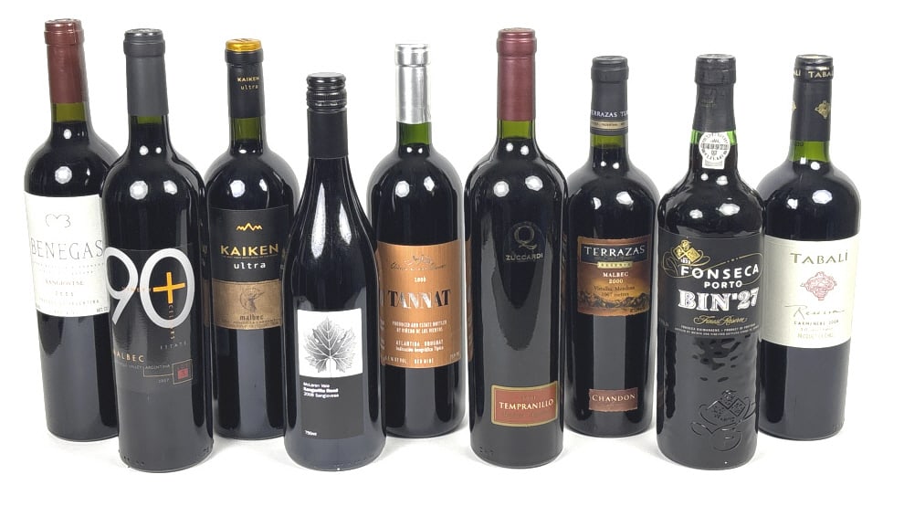 South American Reds & CA Merlot Mixed Wine Lot (1 of 4)