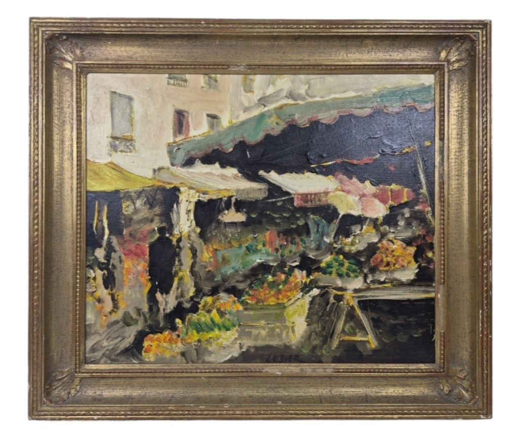Daniel Lebier (French, b.1941) Oil On Canvas: IMPORTANT NOTE: Legacy Auctions offers reasonably priced in-house and 3rd Party shipping options, but you must select Arrange My Own Shipping as part of your post-auction purchase options. Daniel Lebi