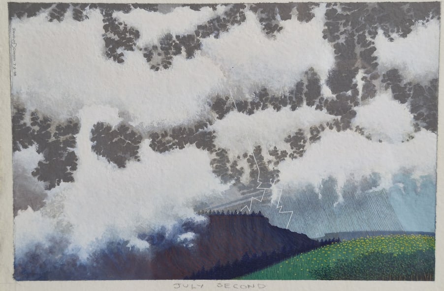 Douglas Johnson July Second Gouache On Paper - 3