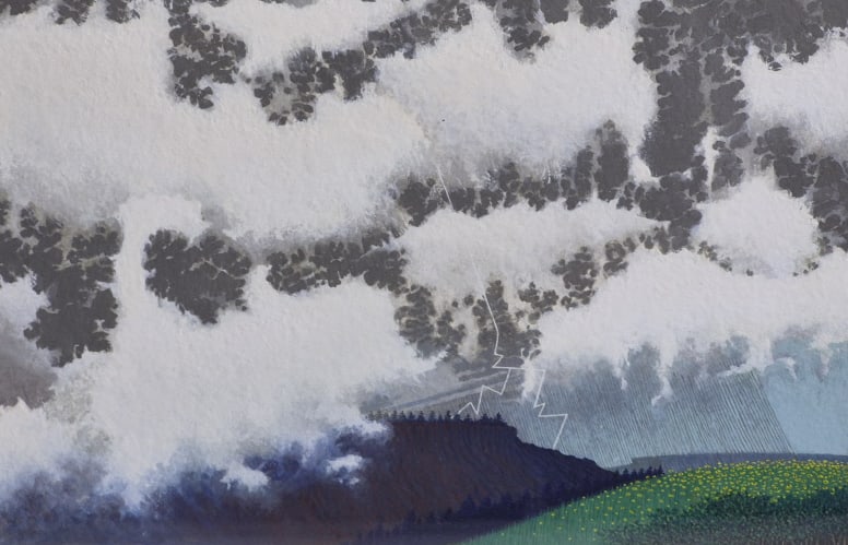 Douglas Johnson July Second Gouache On Paper - 4