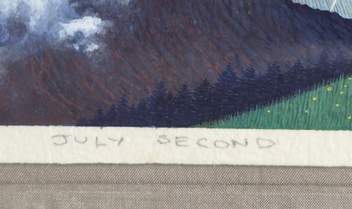Douglas Johnson July Second Gouache On Paper - 7