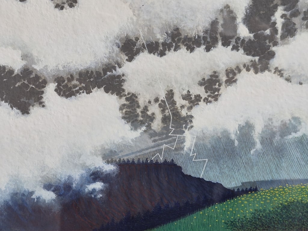 Douglas Johnson July Second Gouache On Paper - 8