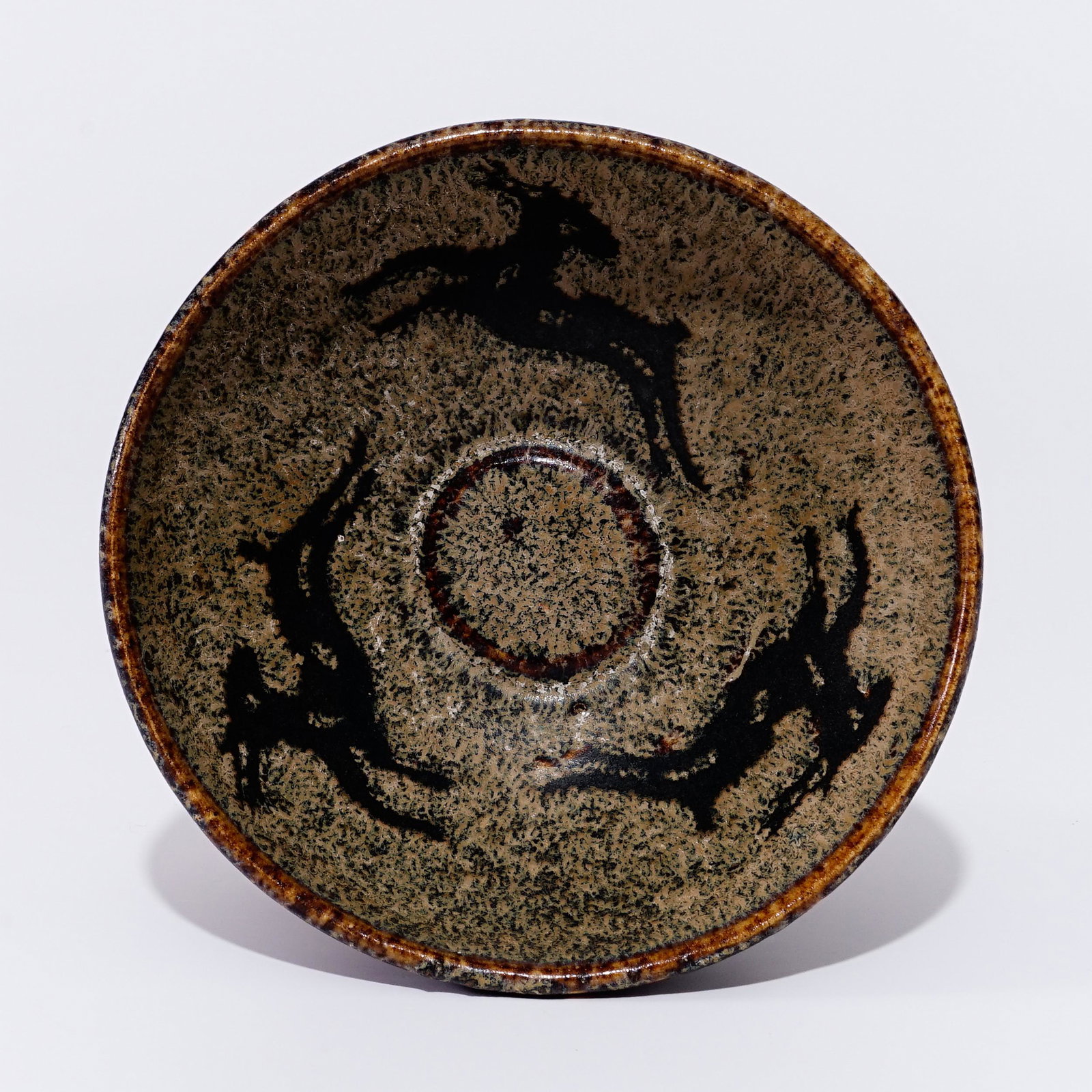 A  Jizhou ware bowl with a deer pattern in the Song Dynasty (1 of 4)
