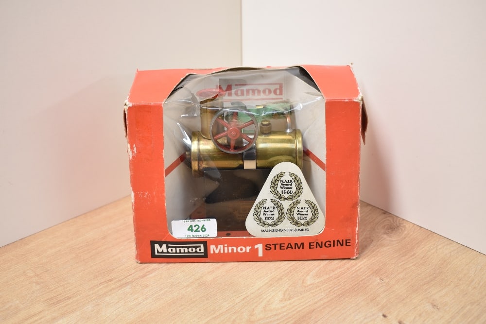 A Mamod Live Minor 1 Steam Engine, in original box, appears to have had very little use, burner (1 of 1)