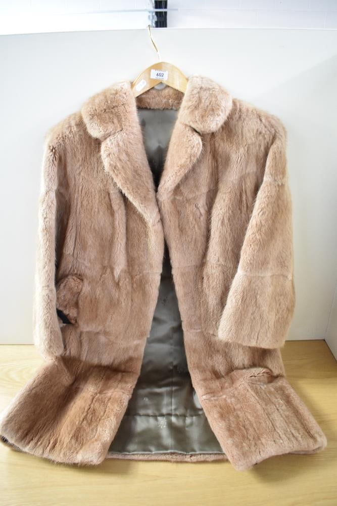 A Vintage Coney Fur Coat, Medium Size. Auction