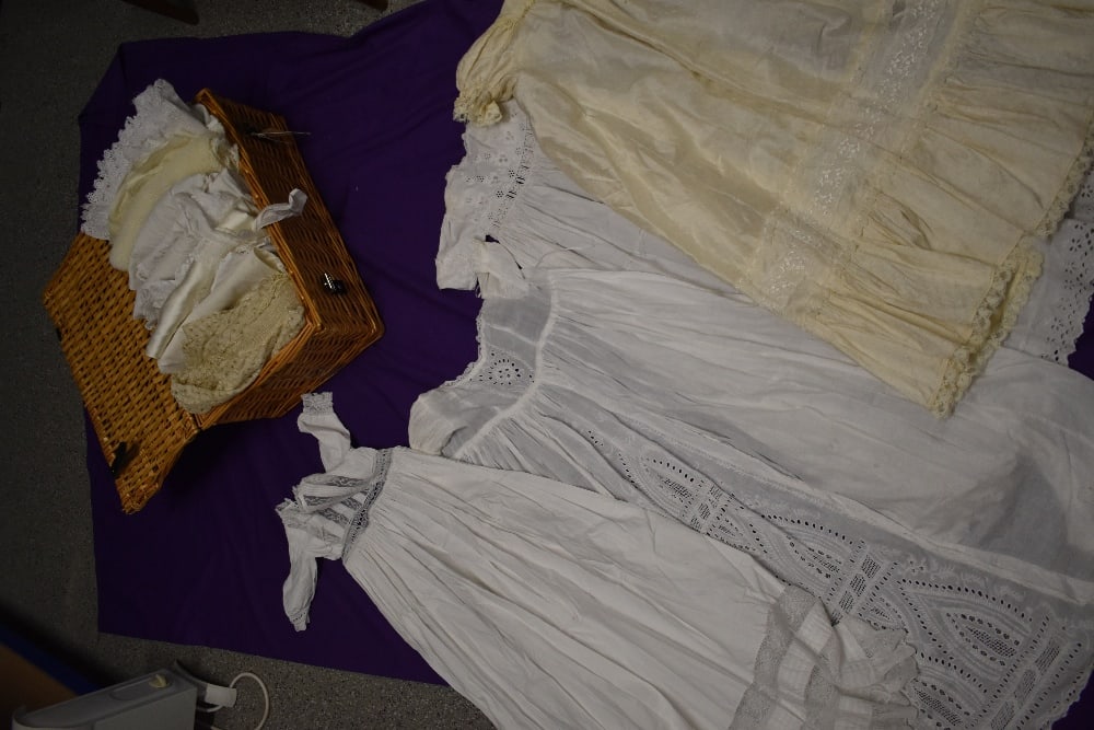 Around twenty two items of vintage and antique infants and Childrens clothing, some lovely (1 of 10)