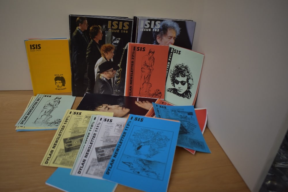 A selection of original Bob Dylan ' Isis ' fan curated magazines - some brilliant reading here and: A selection of original Bob Dylan ' Isis ' fan curated magazines - some brilliant reading here and these are getting hard to find - 70 in total