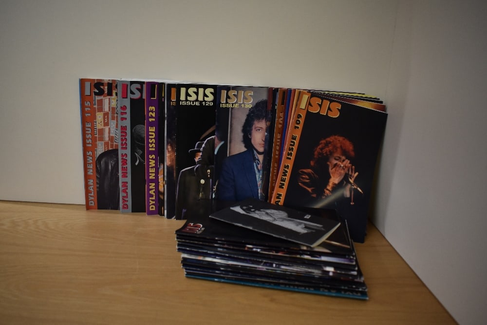 A selection of original Bob Dylan ' Isis ' fan curated magazines - some brilliant reading here and: A selection of original Bob Dylan ' Isis ' fan curated magazines - some brilliant reading here and these are getting hard to find - 70 in total