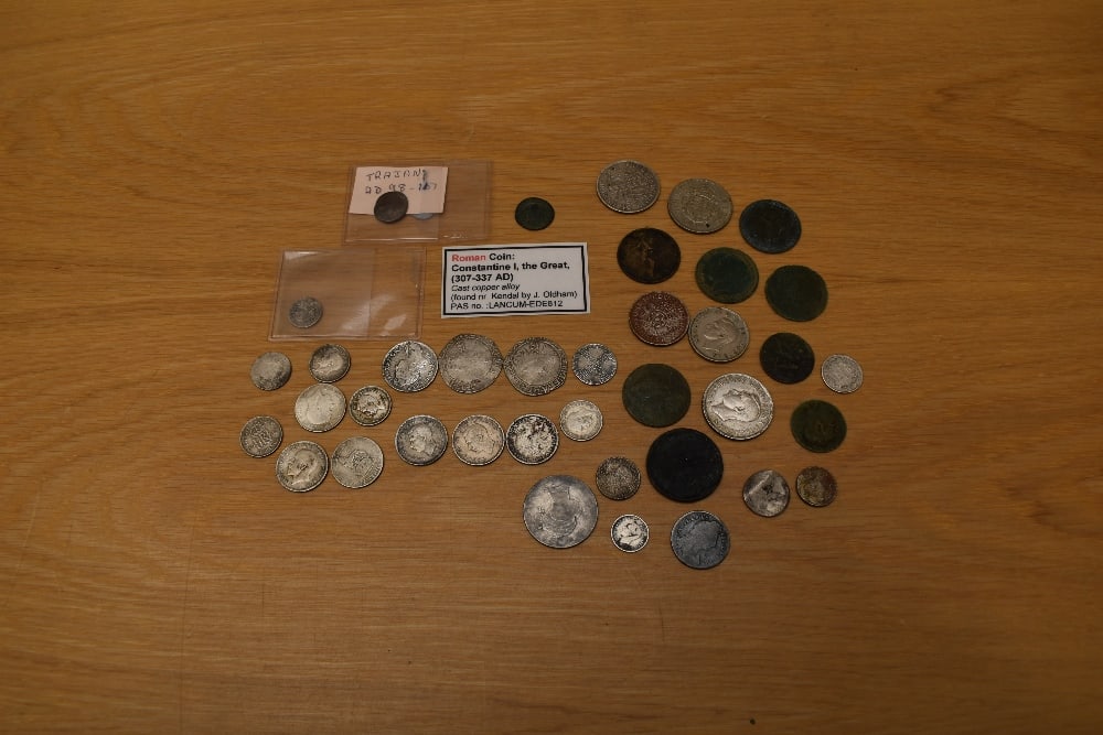 A collection of mainly GB Silver Coins including Charles I hammered Shilling 1641-3 x2, William II (1 of 1)