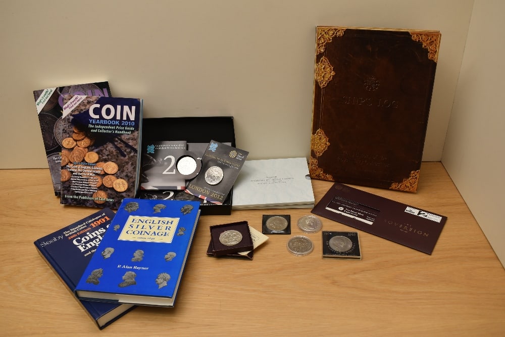 A collection of Cupro-Nickel GB Coins including Royal Mint Ship's Log The History of the Royal (1 of 2)