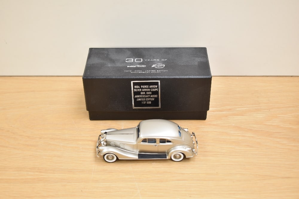 A Brooklin Models 1:43 scale white metal model, 30 Years of Brooklin Models, BRK 100X 1934 Pierce (1 of 1)