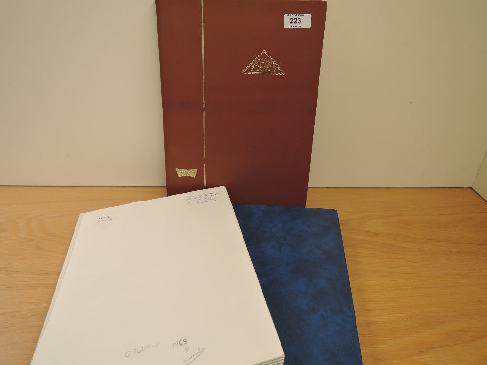 GREECE, STAMP COLLECTION IN 3 VOLUMES, ALL ERAS MINT AND USED Three stockbooks with good ranges of (1 of 8)