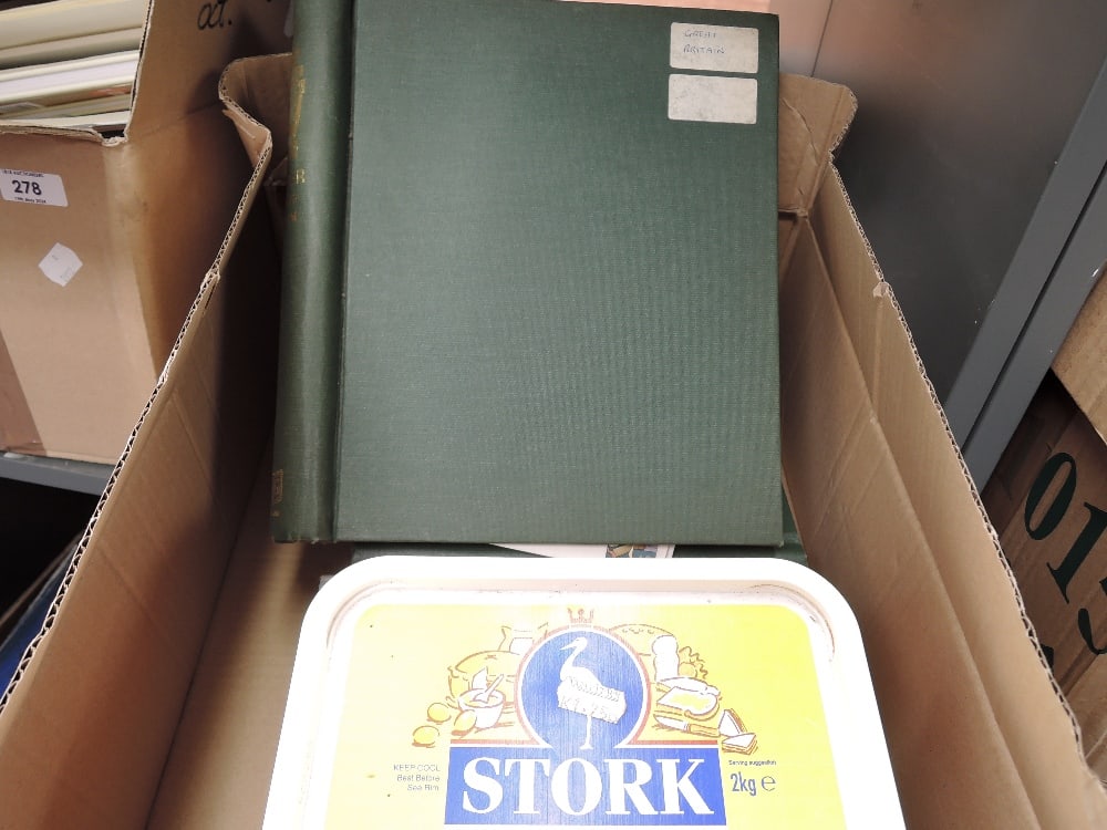 WORLD STAMPS IN 7 ALBUMS PLUS TUB OF PACKETS ETC Box with 7 world stamp collections, mix of one (1 of 6)