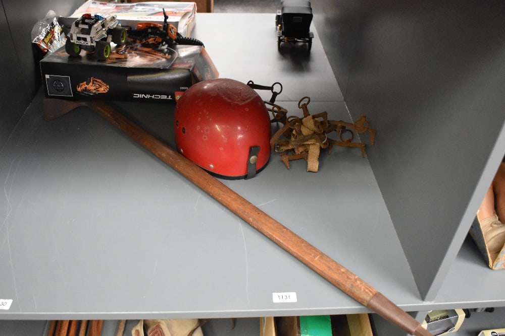 A J Charlet of Chamonix Ice Axe Extra 2 having wooden shaft, length 93cm, approx made 1880 onwards (1 of 3)