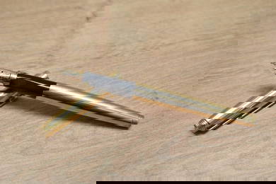 A Parker 75 aerometric fill fountain pen in rolled gold.