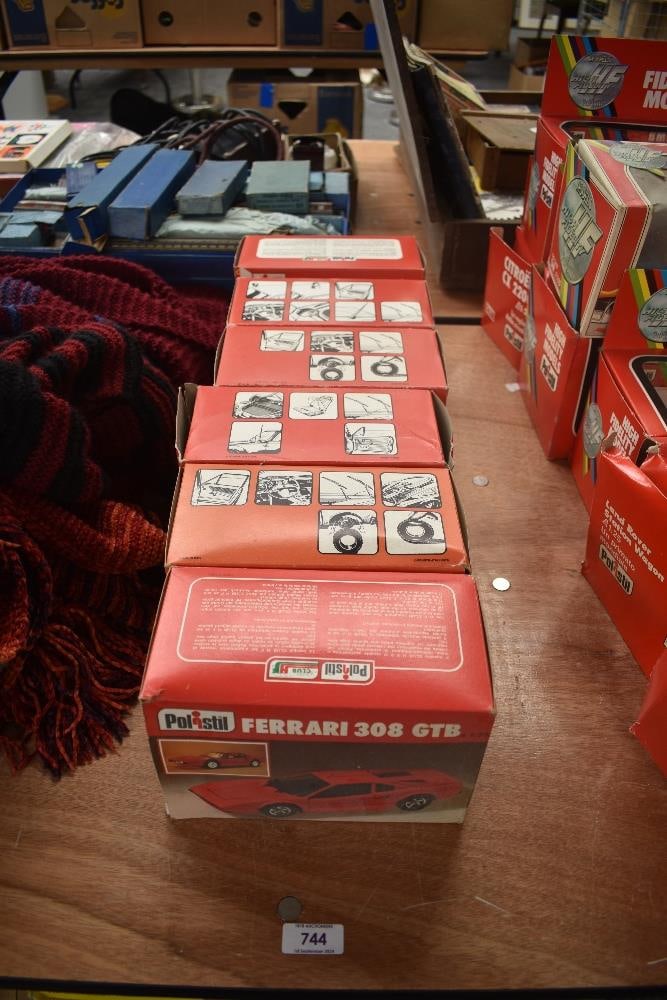 Six Polistill Club HF 1: 25 scale Die-casts, S61 Ferrari 308 GTB, S70 Porsche Week End Davos, S42 (1 of 1)