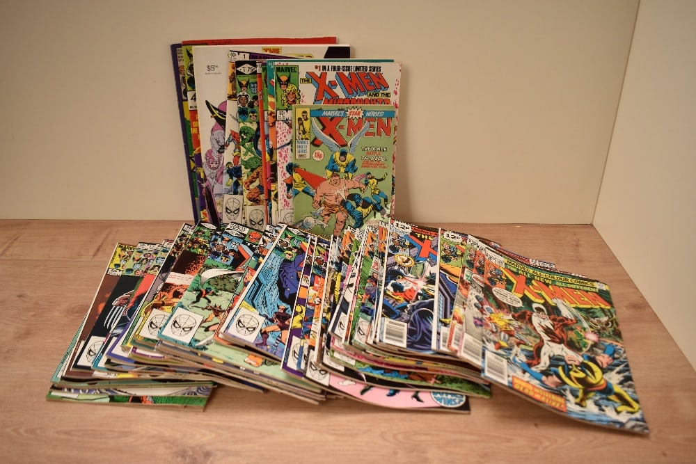 A collection of 1980's Marvel X-Men Comics including X-Men and the Micronauts No 1 & No 2, The X-Men (1 of 15)