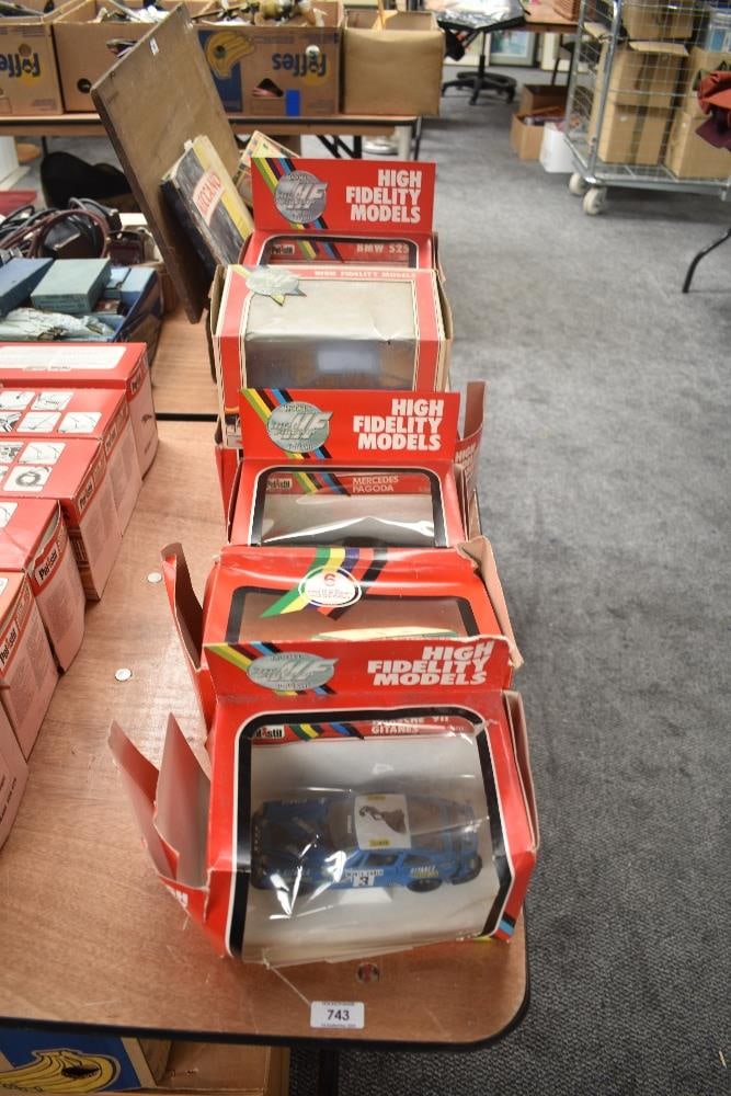 Seven Polistill 1:25 Scale models, S712 Porsche 911 Gitanes, S49 Land Rover Station Wagon, S706 (1 of 1)