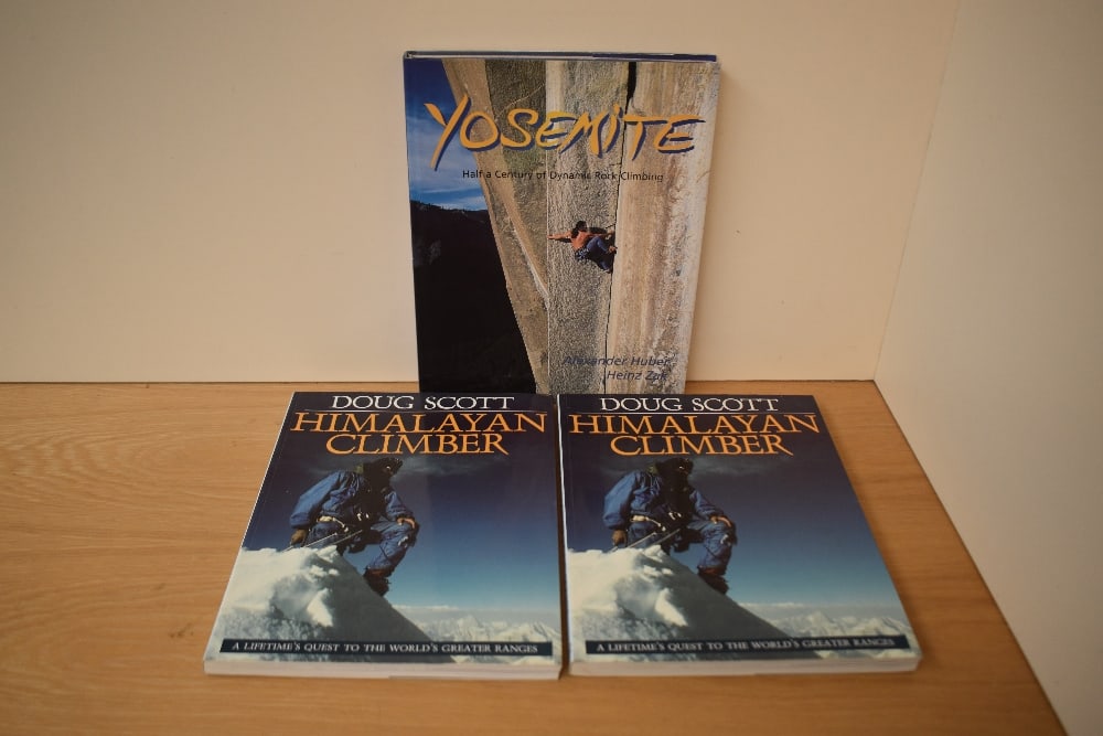 Mountaineering. Signed copies. Three titles: Huber, Alexander & Zak, Heinz - Yosemite Half a Century (1 of 4)