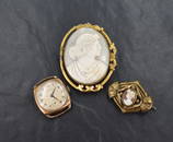A gent's vintage 9ct rose gold watch by Rotary, no strap and not working, approx 15.5g gross, and