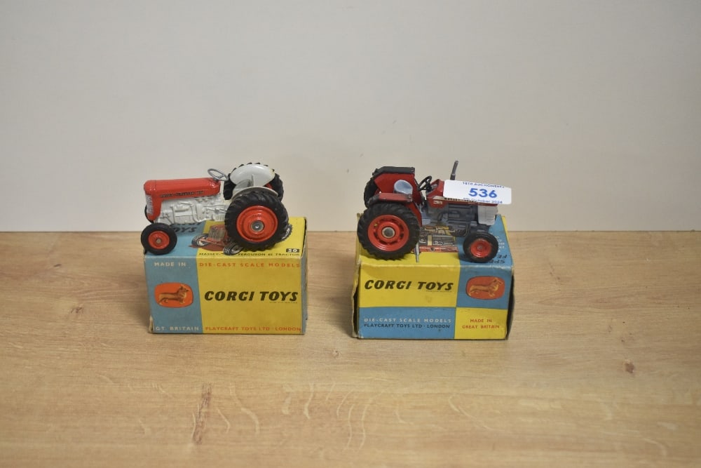 Two Corgi Die-casts, 50 Massey Ferguson 65 Tractor in original box and 66 Massey Ferguson 165 (1 of 1)