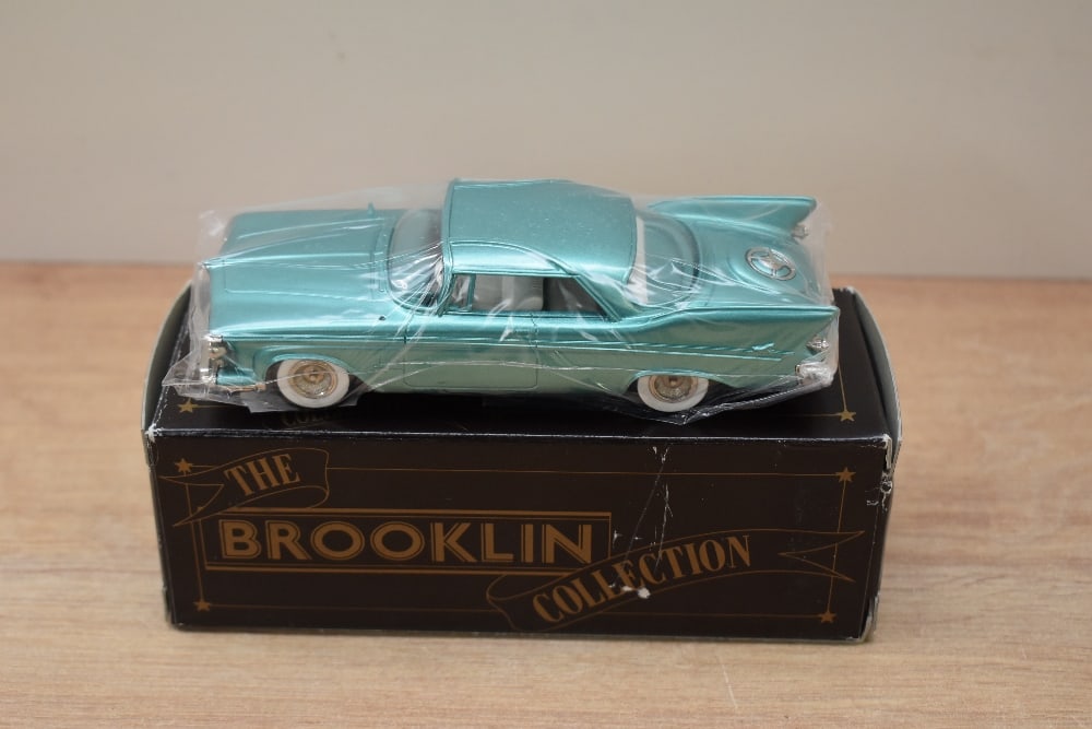 A Brooklin Models The Brooklin Collection 1:43 scale die-cast, BRK 67 1961 Imperial Southampton: A Brooklin Models The Brooklin Collection 1:43 scale die-cast, BRK 67 1961 Imperial Southampton Custom Coupe, Licensed by the Chrysler Corporation, in original box with inner packaging, appears unused