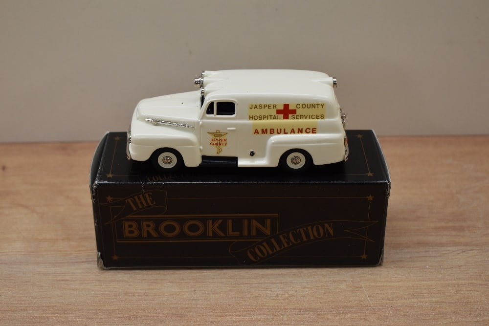 A Brooklin Models The Brooklin Collection 1:43 scale die-cast, BRK 42 1952 Ford F1 Ambulance (1 of 1)