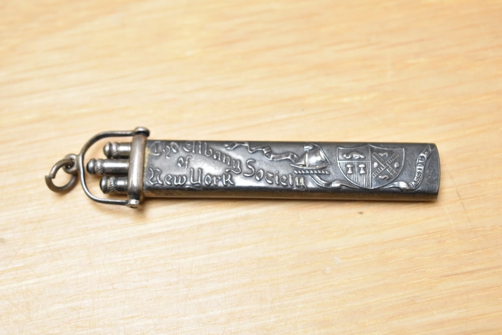 A three colour propelling pencil set marked Commemorating the visit to Old Albany January 9th 1902 - (1 of 4)